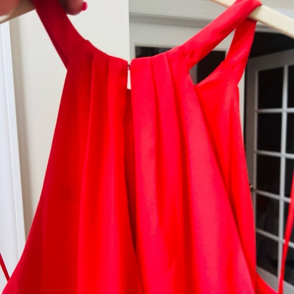 Express Red Halter Strapless Sundress - Picture 7 of 8